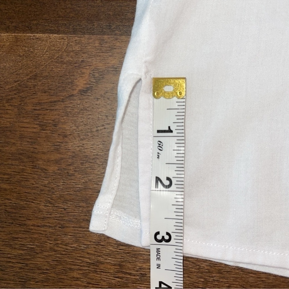 NWOT Splendid Classic White Button-Front Short Sleeve Shirt Sz. MD - Picture 11 of 14